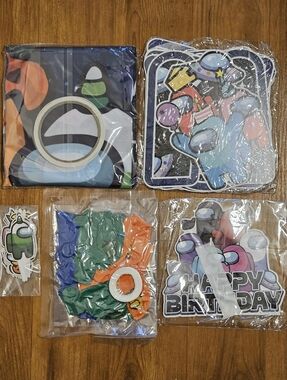 Among Us Themed Birthday Party Decorations - Multicolor